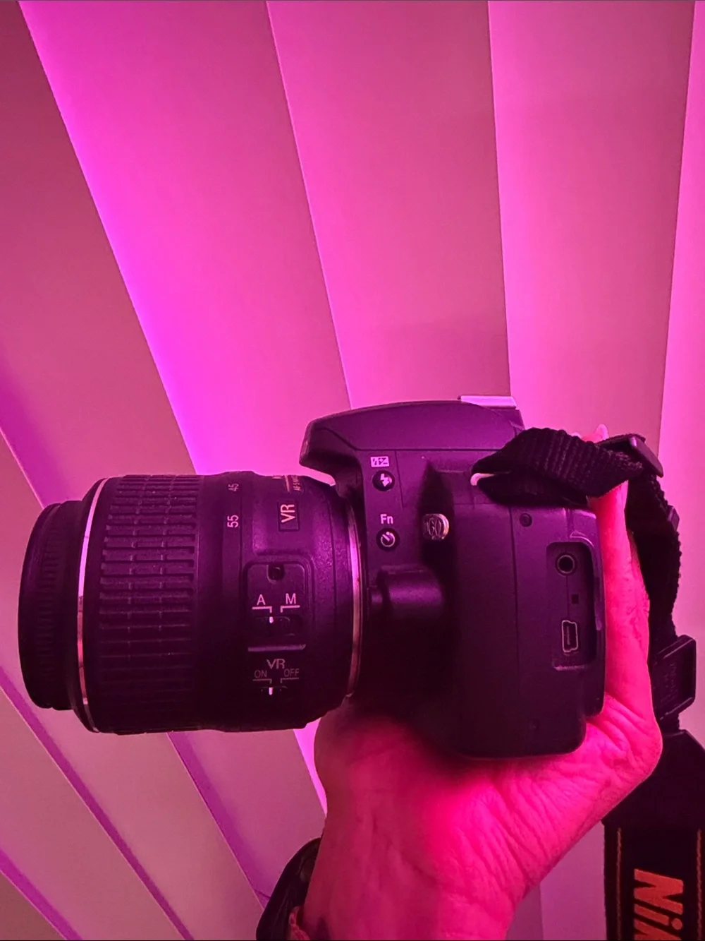 Nikon D60 DSLR Camera - Black with Black Strap